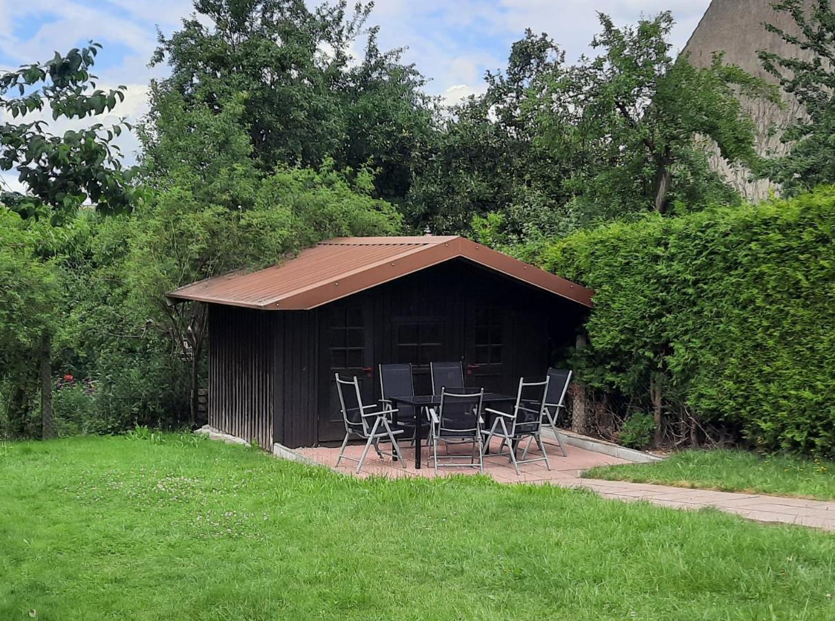 Ferienwohnung Kopold "Im Alten Schulhaus" Pottmes Exterior foto